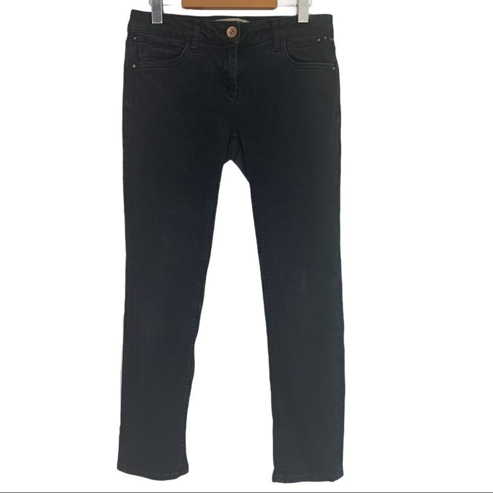 River Island Black Crop Denim Jeans
